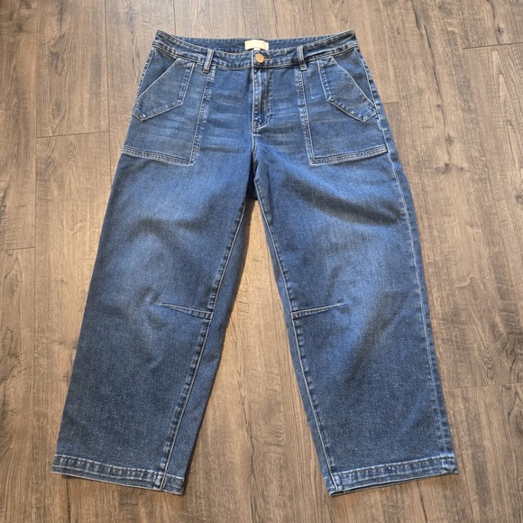 Kut from the Kloth Denim - Kut from the Kloth Size 14 Women's Ashton High Rise Barrel Leg Jeans Medium Wash